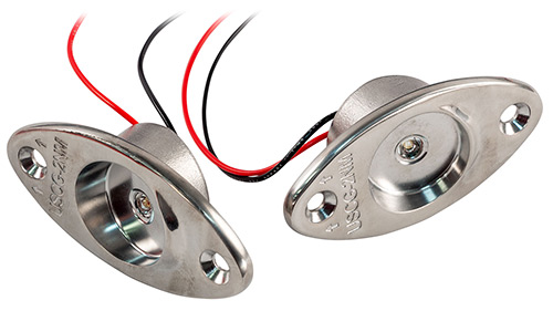 Livorsi Stainless Steel Elliptical LED Navigation Light Kit (LEDNL3R / LEDNL3G)